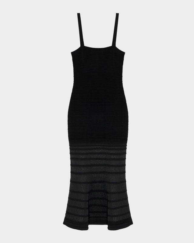 Vallarie Stripe Illusion Midi Dress